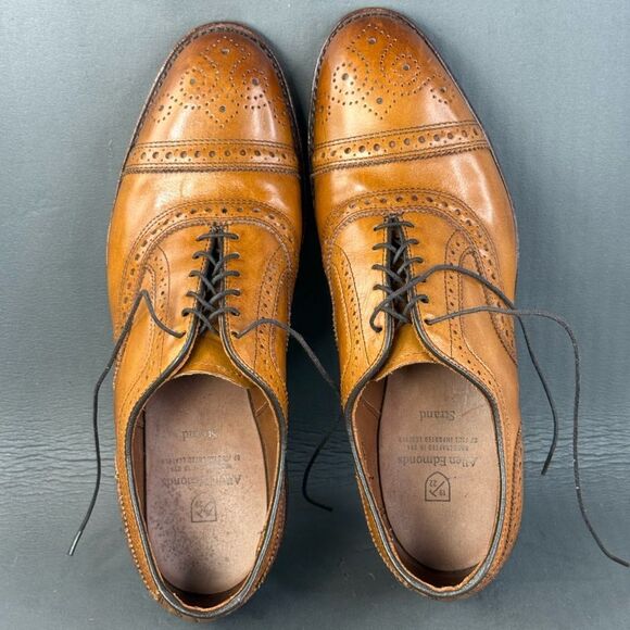 Allen Edmonds Strand Cap-toe Oxford Dress Shoes walnut brown men’s size 8 - Picture 6 of 10